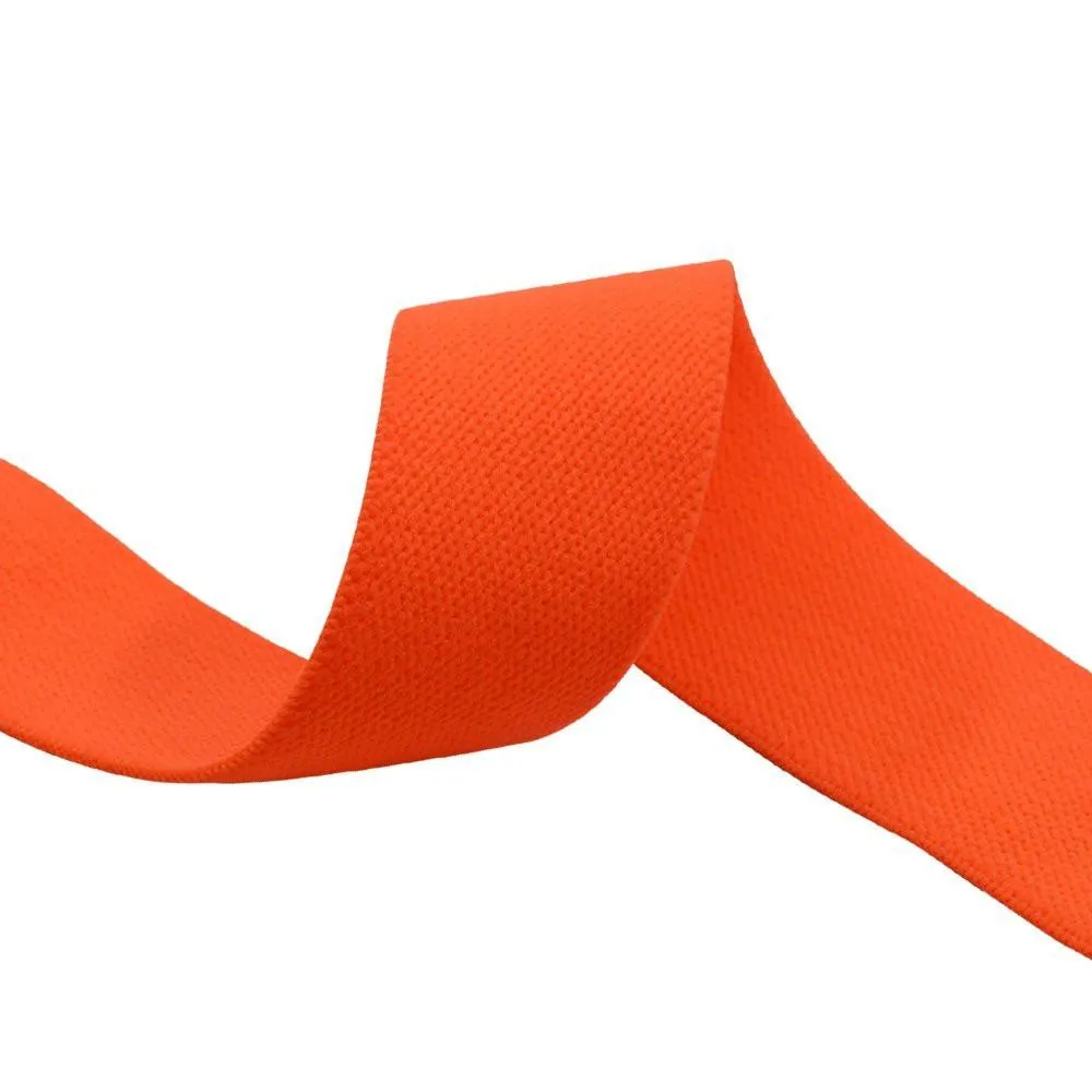 1 inch 25mm Wide Colored Comfortable Plush Stretch Elastic Band For Waistband and Sewing