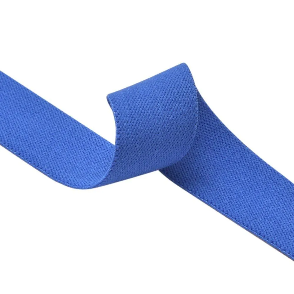 1 inch 25mm Wide Colored Comfortable Plush Stretch Elastic Band For Waistband and Sewing