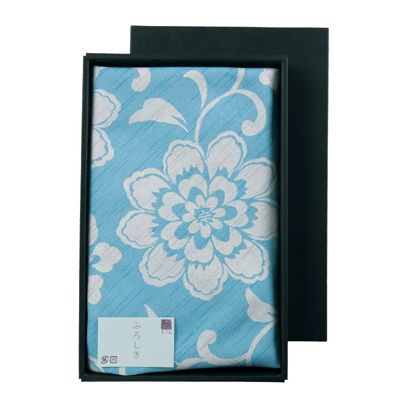 150 Kimono-tsutsumi  | Flower Arabesque Light Blue