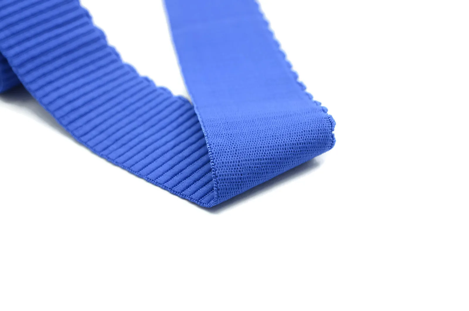 2 inch ( 50mm ) Wide Colored Comfortable Plush Elastic Band with Wavy Edge - 1 Yard