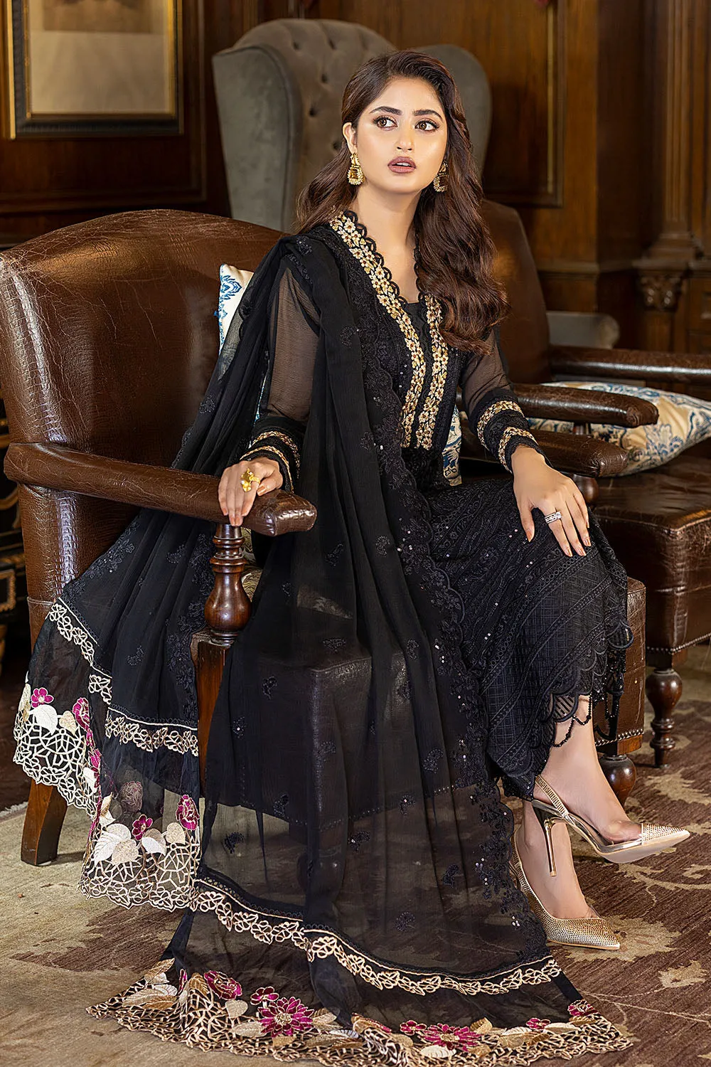 Azure Luxe Festive Edit Embroidered Lawn Collection – Dazzling Fairy