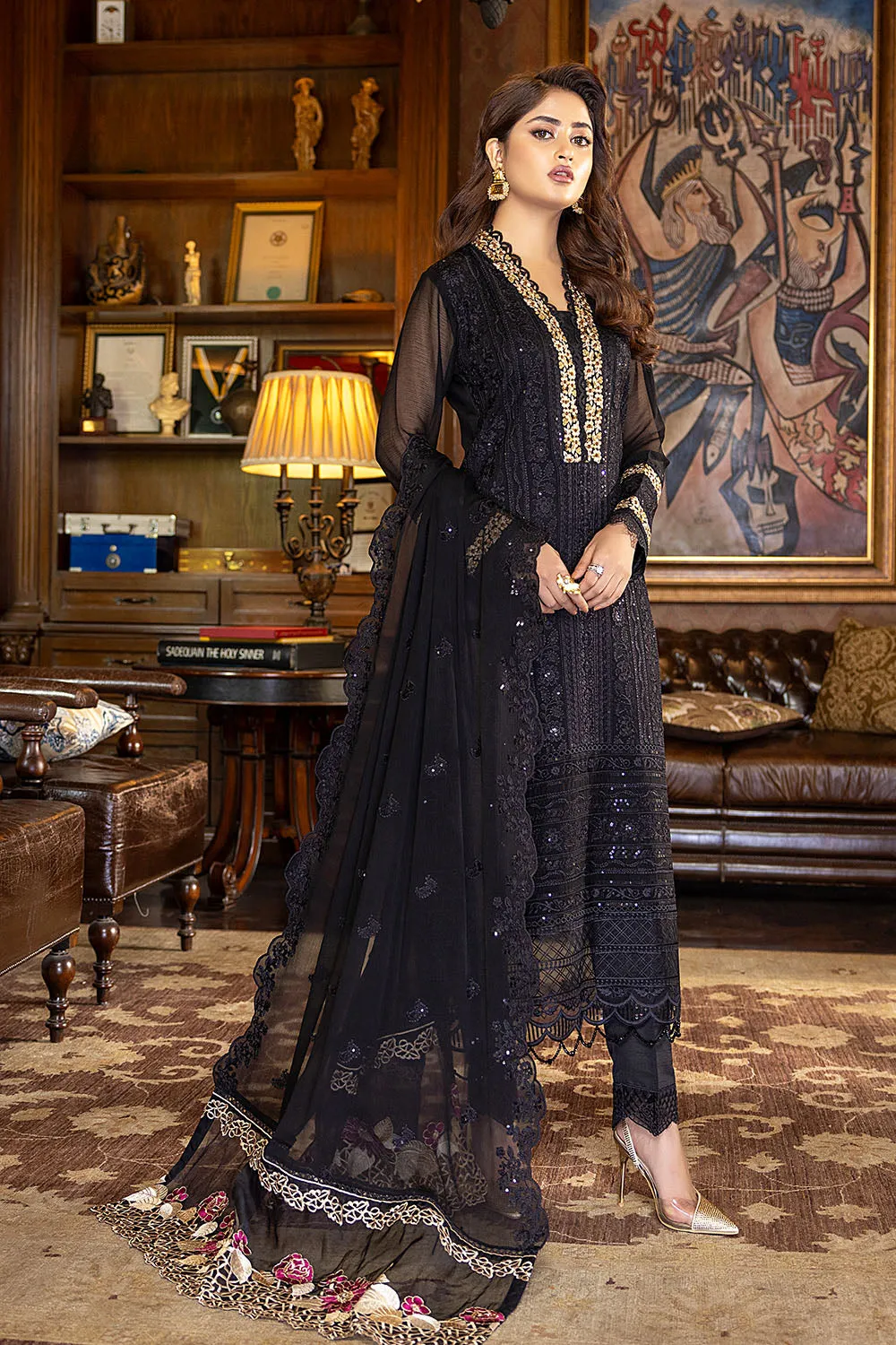 Azure Luxe Festive Edit Embroidered Lawn Collection – Dazzling Fairy