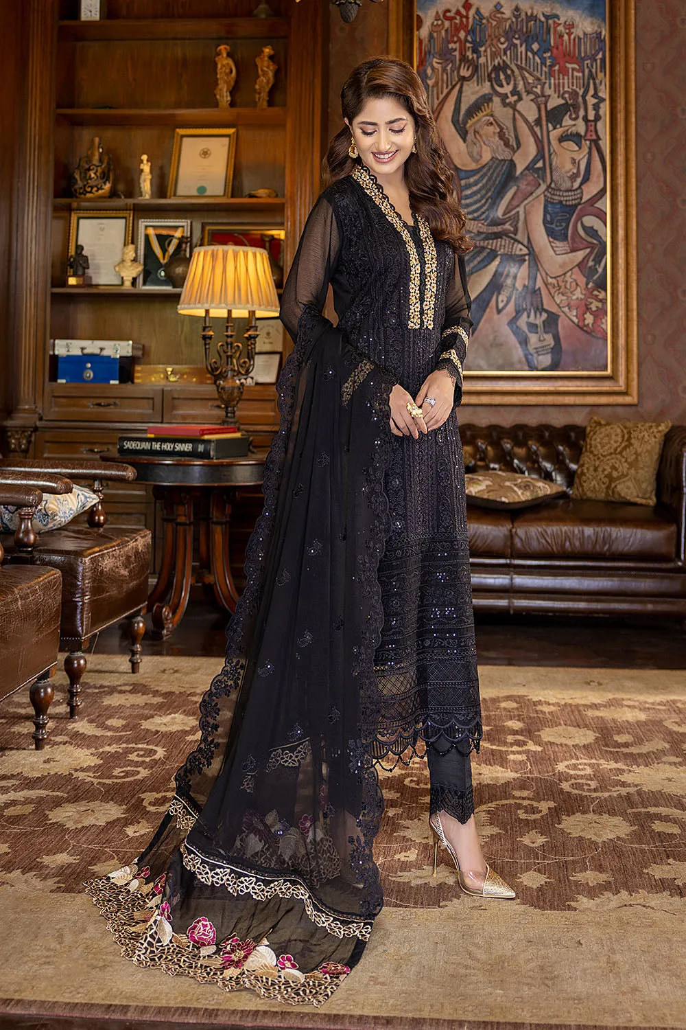 Azure Luxe Festive Edit Embroidered Lawn Collection – Dazzling Fairy