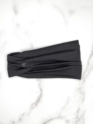 Dark Gray Extra Wide Yoga Headband