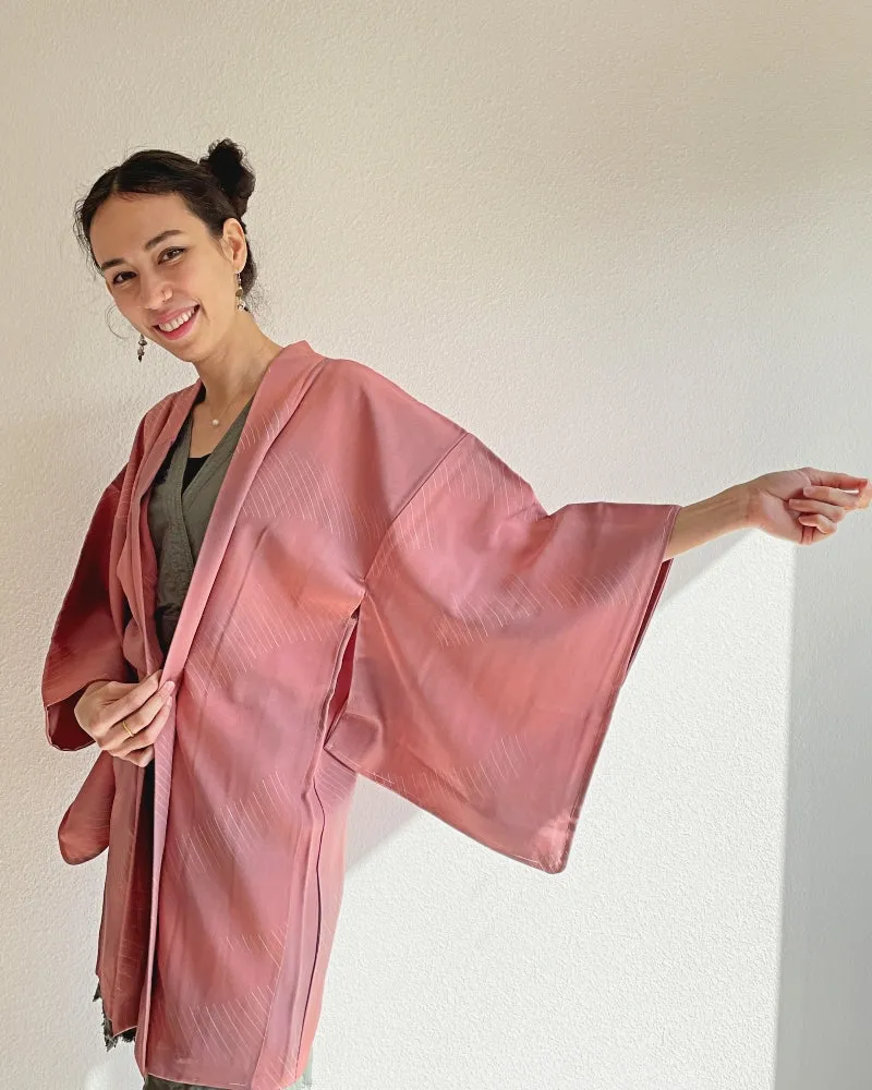 Dusty purple ombre Haori Kimono Jacket