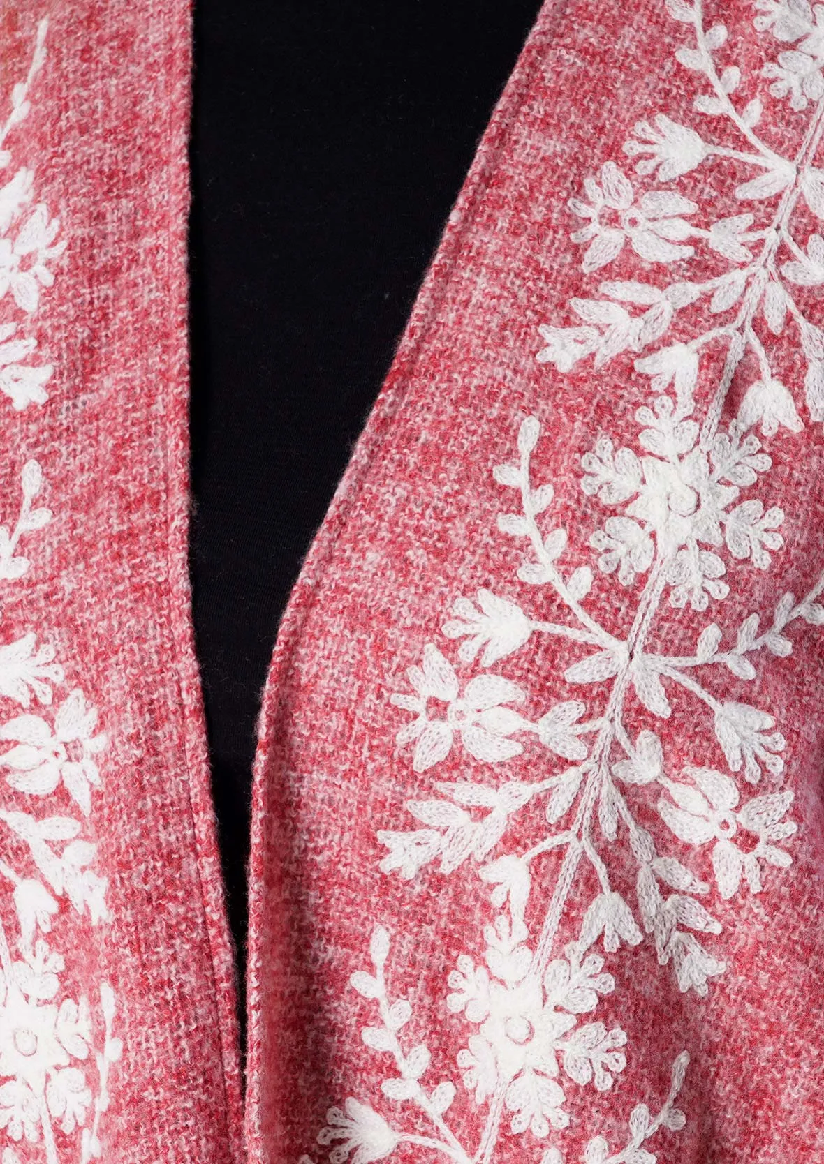 Floral Embroidered Kimono