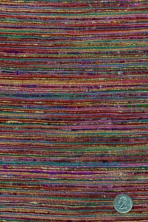 Gold Lurex/Multi Color Metallic Silk Tweed 91 Fabric