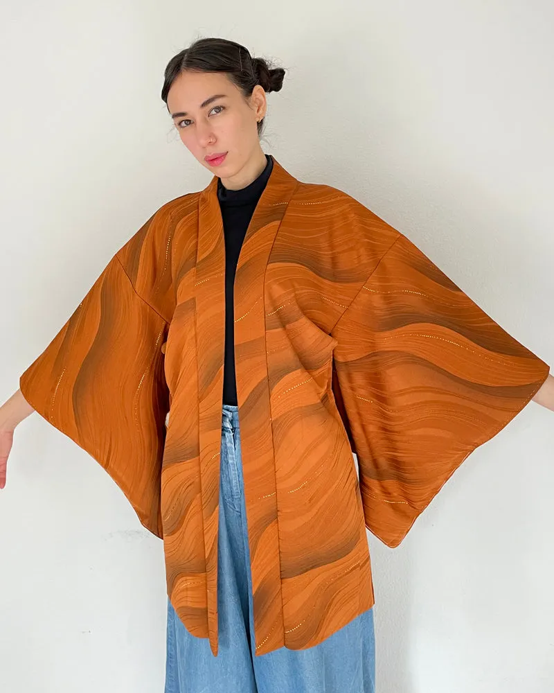 Gradation with Gold Thread Haori Kimono Jacket