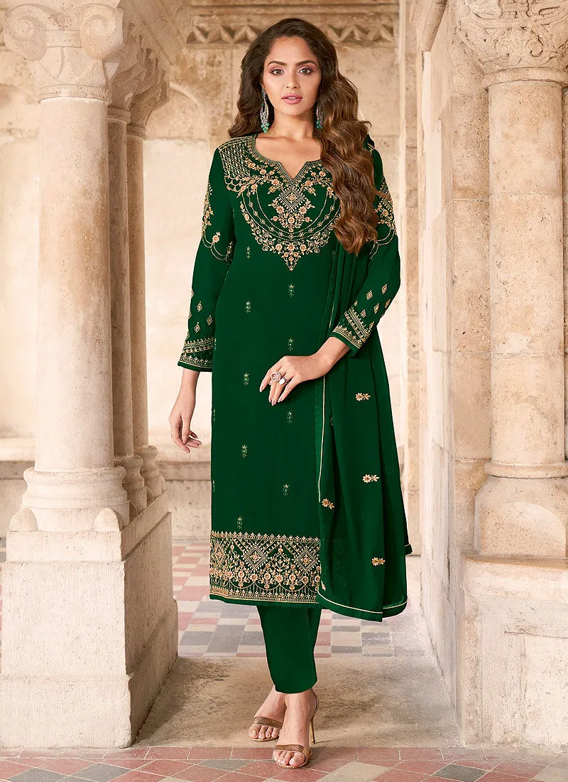 Green Georgette Salwar kameez