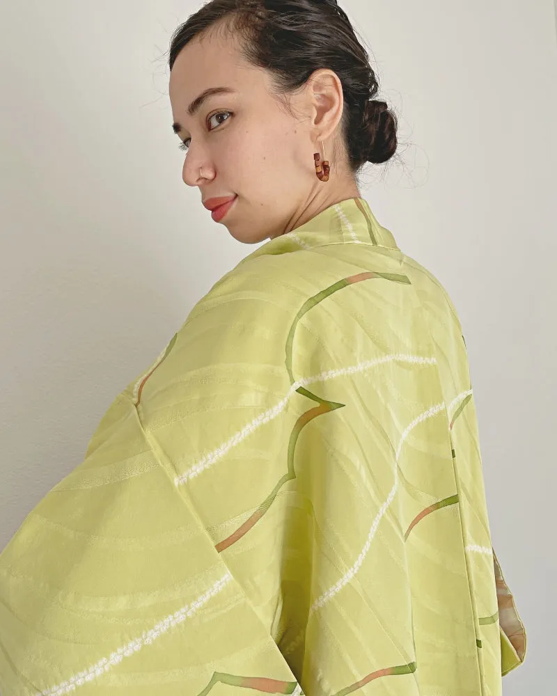 Green Waves Haori Kimono Jacket