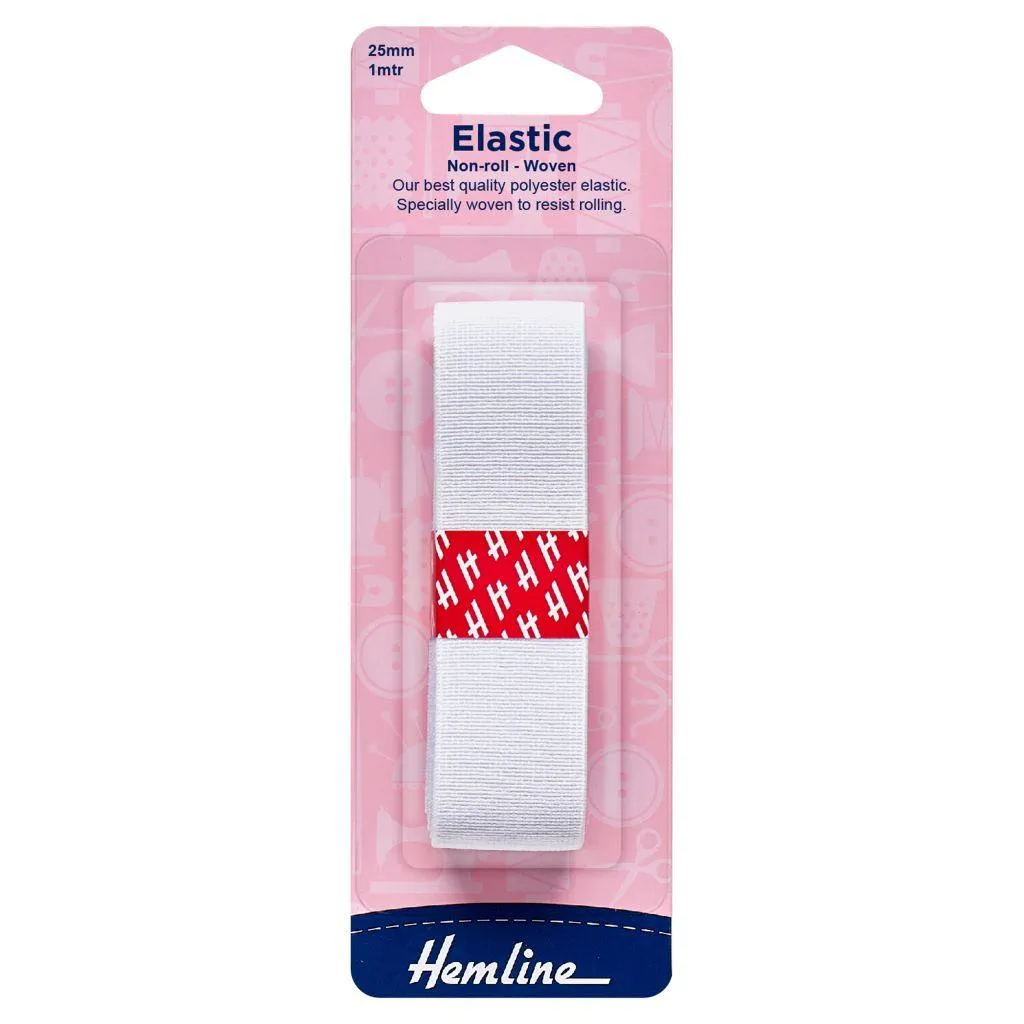 Hemline Woven Non-Roll Elastic