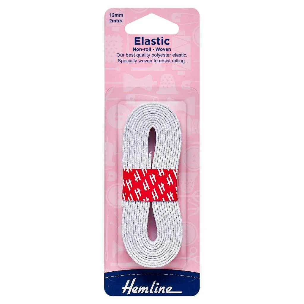 Hemline Woven Non-Roll Elastic