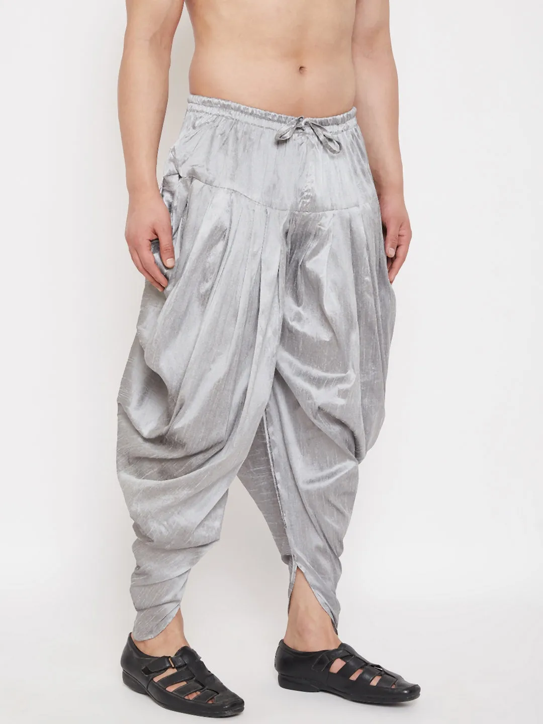 Jashvi Men's Grey Dhoti Pants