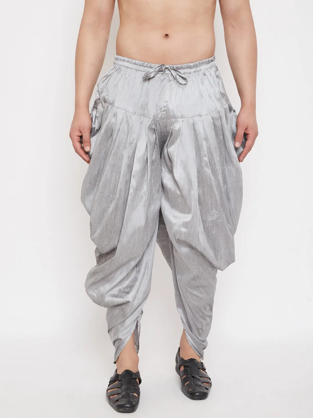 Jashvi Men's Grey Dhoti Pants