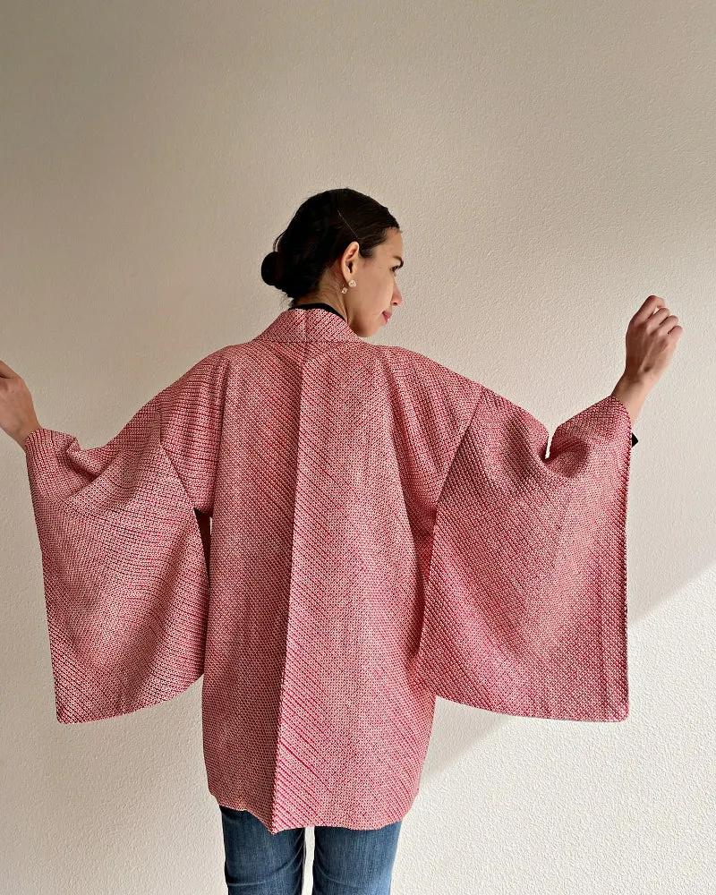 Minimalist Shibori Haori Kimono Jacket