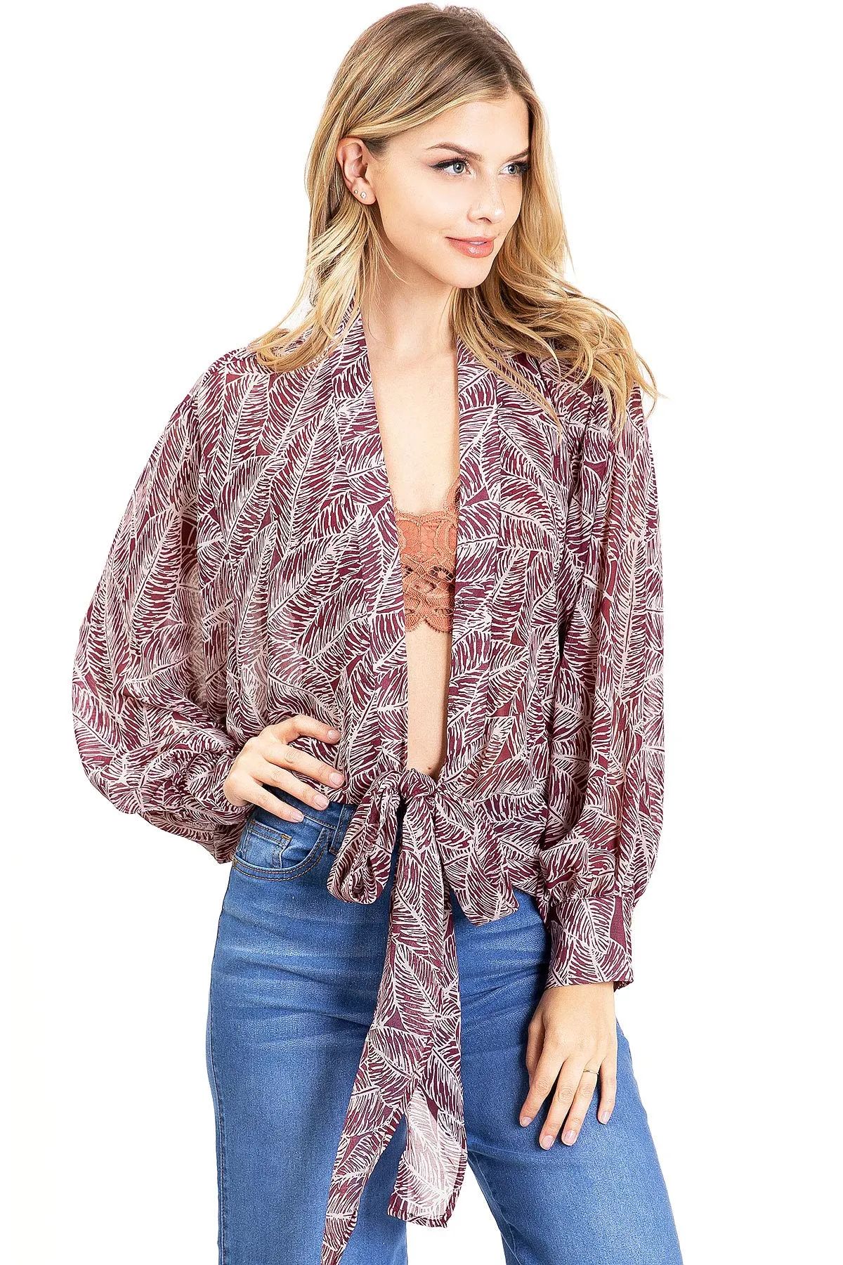 Nightingale Front Tie Kimono