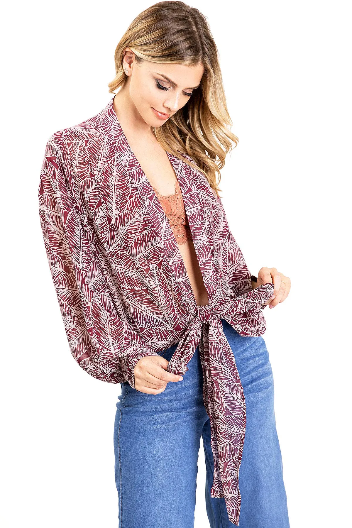 Nightingale Front Tie Kimono