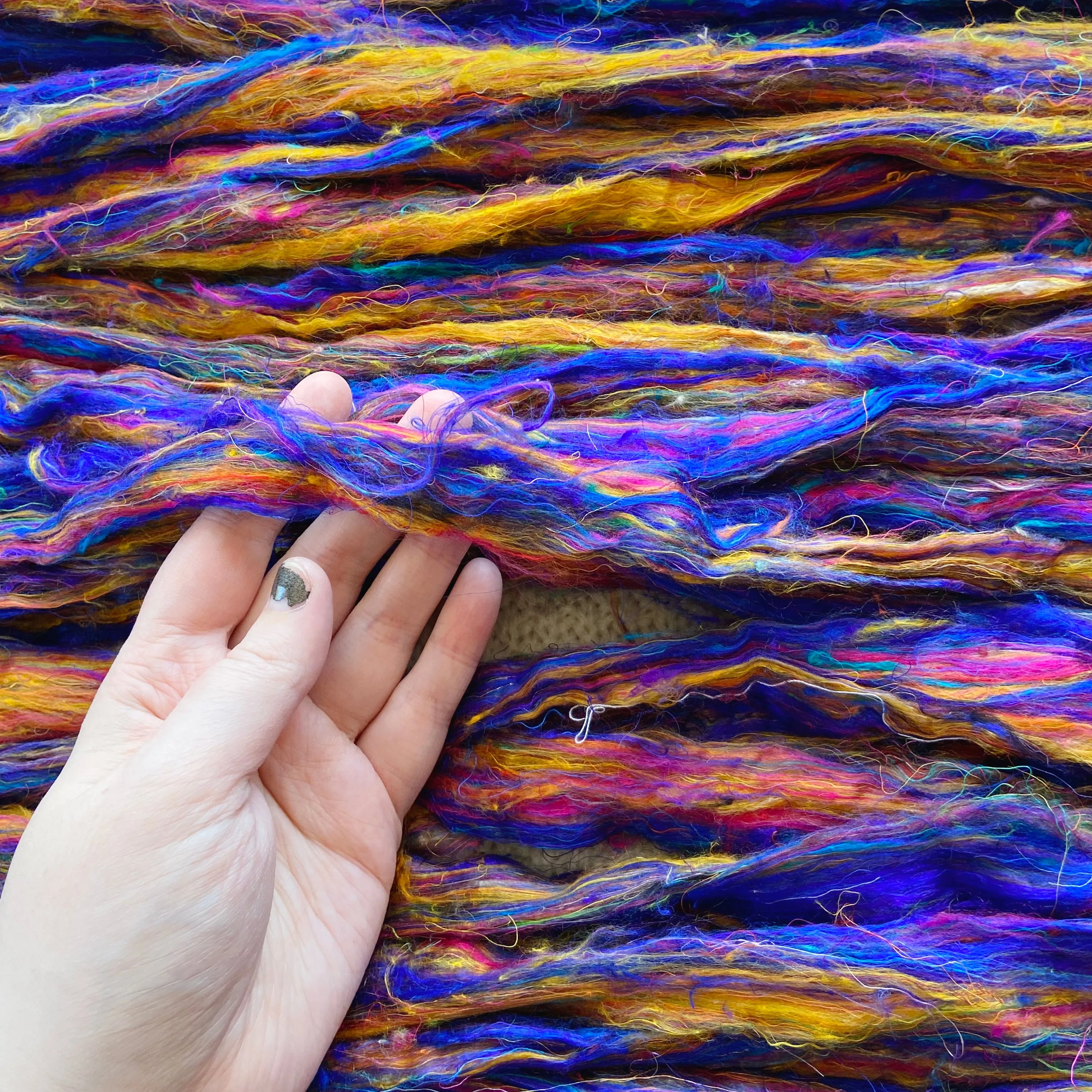 "Jumble" Sari Silk Recycled blended braid