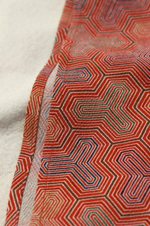 Red Uzu-KIMONO SCARF