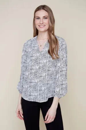 Renuar R5126 V Neck Blouse