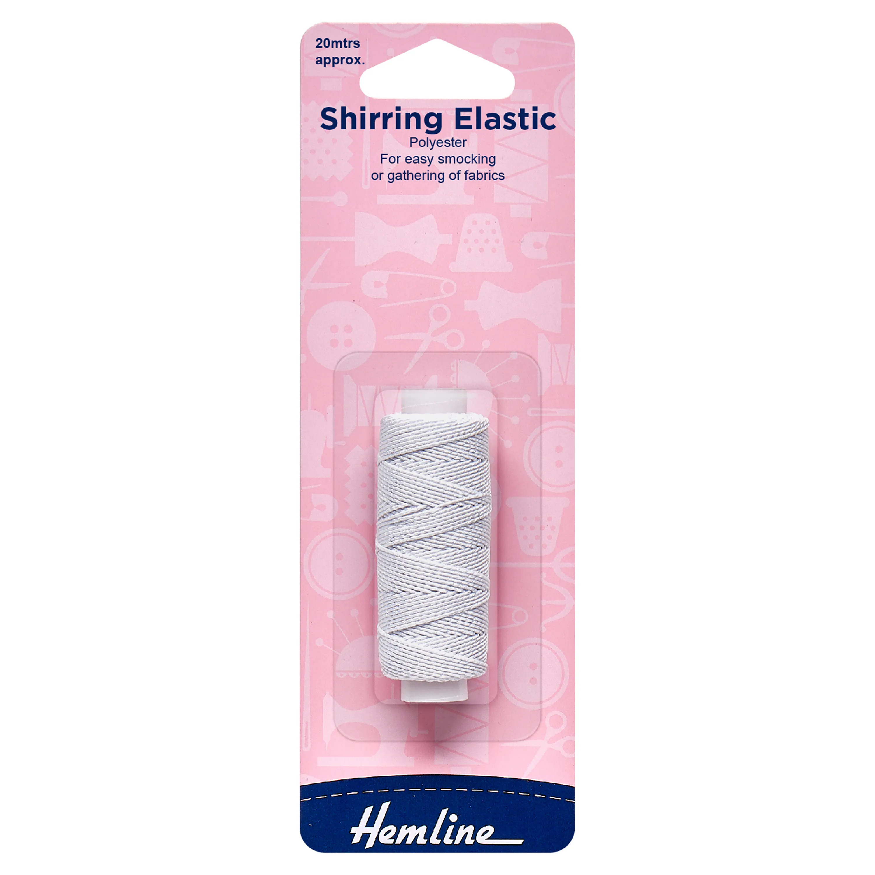 Shirring Elastic 20m - White - Hemline