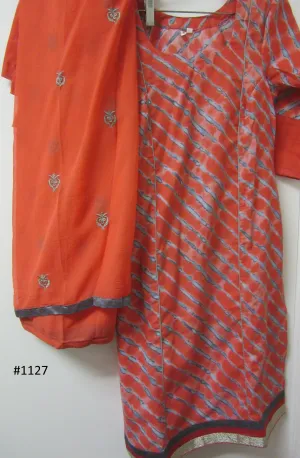 Suit 6381127 Tarbuzi Gray Printed Salwar Kameez Dupatta M38 Size Suit