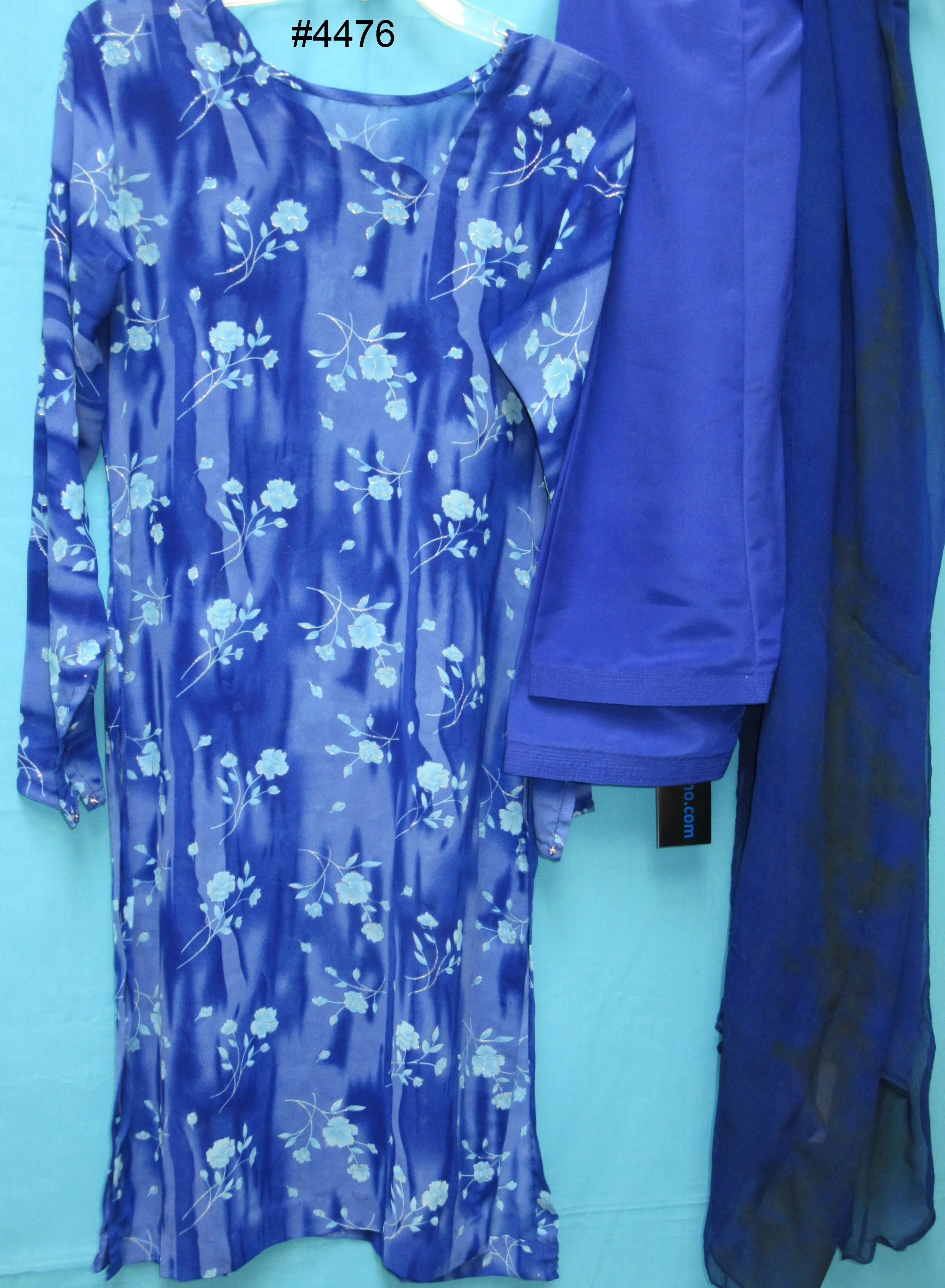 Suits 4476 Blue Printed Pakistani Salwar Kameez Dupatta Suit