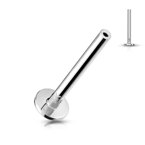 Threadless Flat Back Stud Pins in 14K White Gold