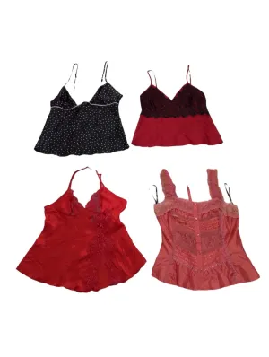 Y2k 2024 - Lace & Mesh Tops - 10 pcs