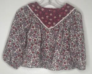 Zara Floral Peasant Top size 2-3